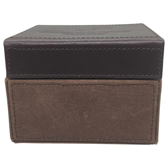 Cutter & Buck Leather Coaster Set of 6 American Home Mortgage Storage Box - Picture 13 of 15